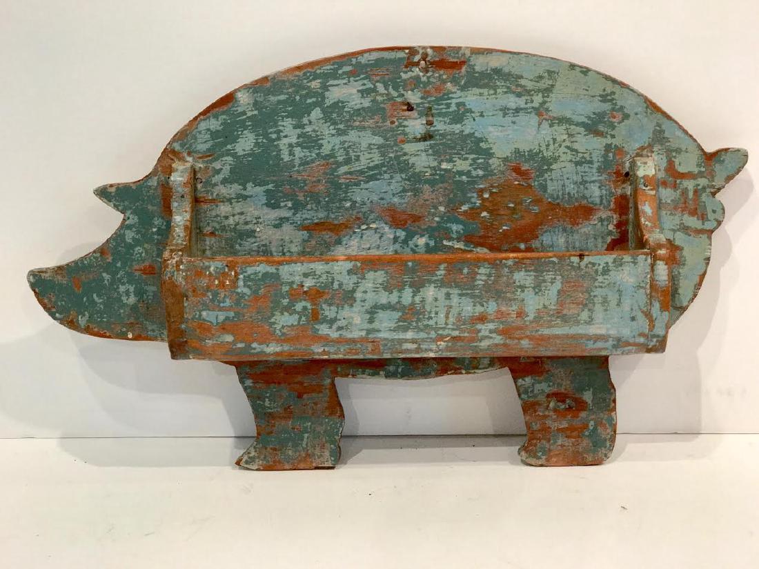 Vintage Figural Pig Wall Pocket (1 of 3)
