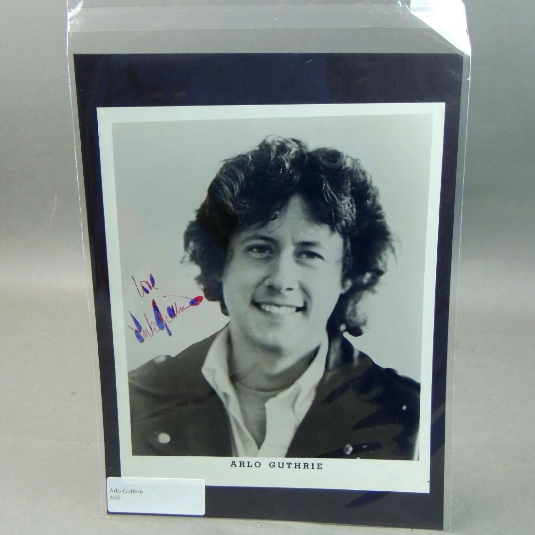 Arlo Guthrie Signed B&W Photo (1 of 3)