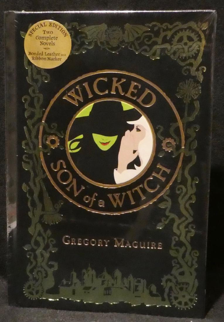 Wicked & Son of a Witch, Gregory Maguire, Leather: Wicked & Son of a Witch by Gregory Maguire. Published by Barnes & Noble, New York, 2008. Fine, as new in original shrink wrap. Please note that this lot has a confidential reserve. When you leave a bi