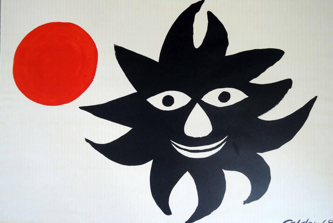 Alexander Calder: Red Sun Lithograph (1 of 4)
