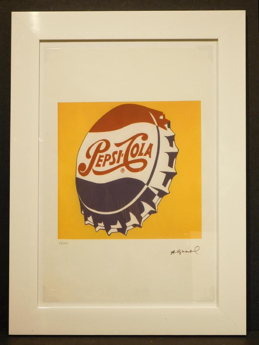 Andy Warhol: Pepsi Cola Bottle Cap Lithograph (1 of 6)