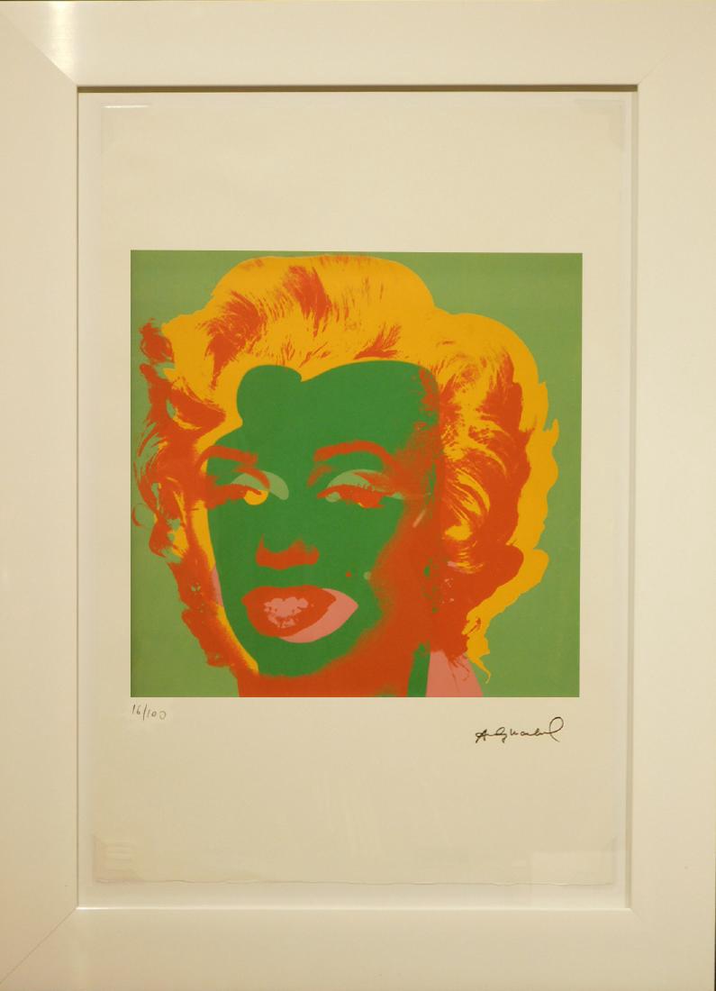 Andy Warhol: Marilyn Monroe, Green Face Lithograph (1 of 7)