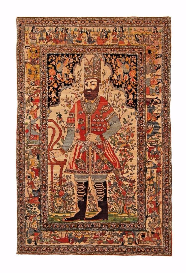 Antique Persian Tehran King Nader Shah Rug