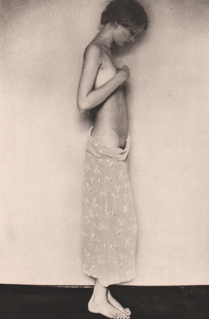 DAVID HAMILTON - Nudes (Double sided printing): Artist: DAVID HAMILTON Print Title: Nude (2 images) Medium:Limited Edition - Double sided Collotypes on thick Arches paper From a limited Edition Folio (246/2000) - folio with a raised stamp but not t