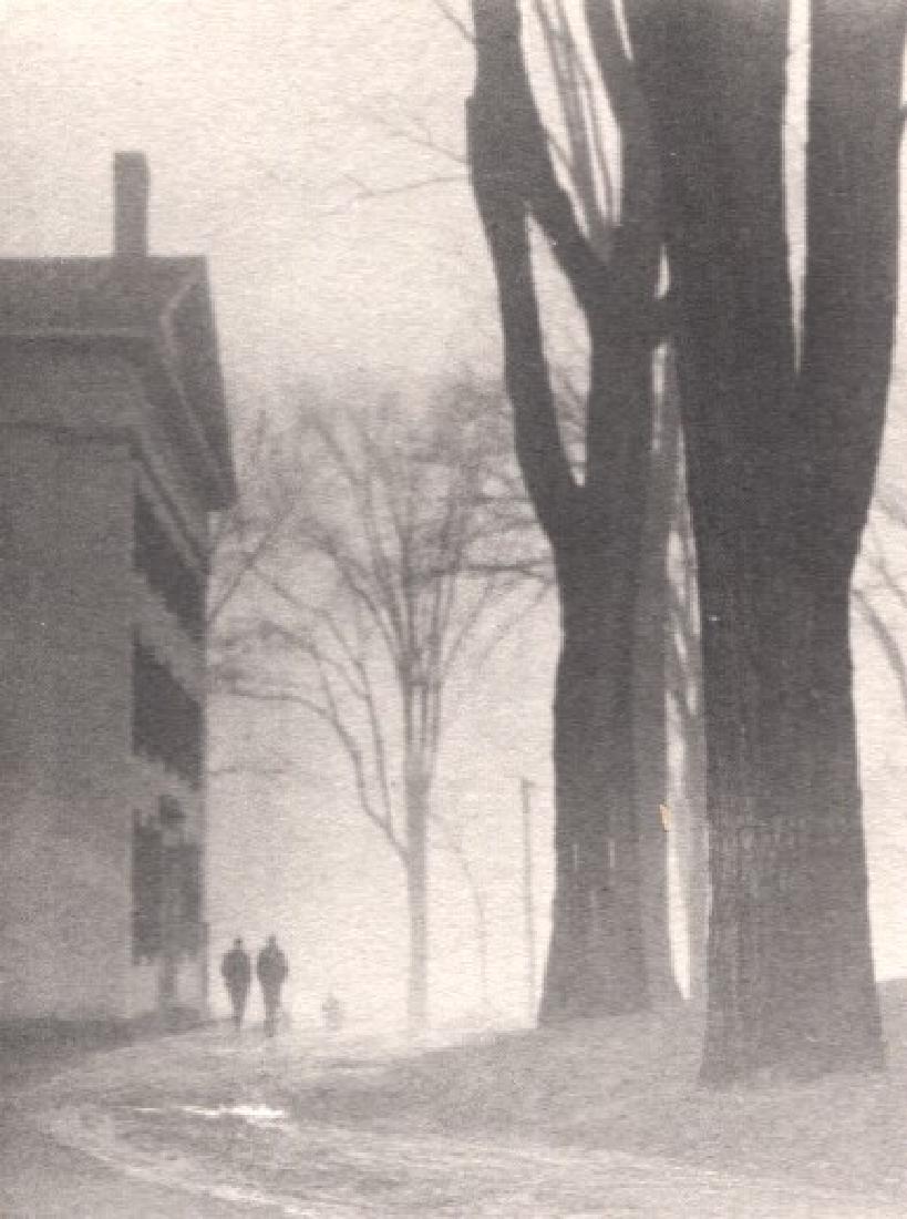 RALPH STEINER - Dartmouth - Reed Hall in a Fog: Artist: RALPH STEINER Print Title: Dartmouth - Reed Hall in a Fog Medium: Vintage Collotype Printed in New York in 1922 Image Size: 4" X 5" Steiner's First Published Work while Attending Dartmouth Ral