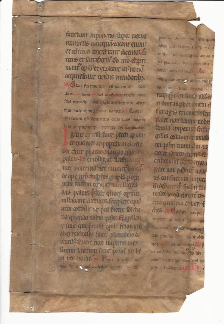 Medieval Vellum Manuscript Lectionary Office, Passions