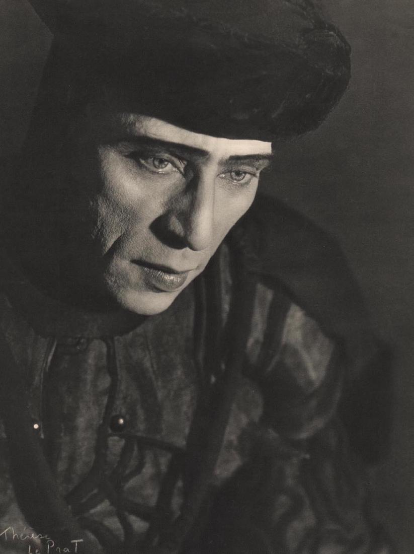 THERESE LE PRAT - Louis Jouvet: Artist: THERESE LE PRAT Print Title: Louis Jouvet Louis Jouvet (1887 – 1951) was a renowned French actor, director, and theatre director. Printing Date: 1950 Medium: Sheet fed Copper plate gravure P