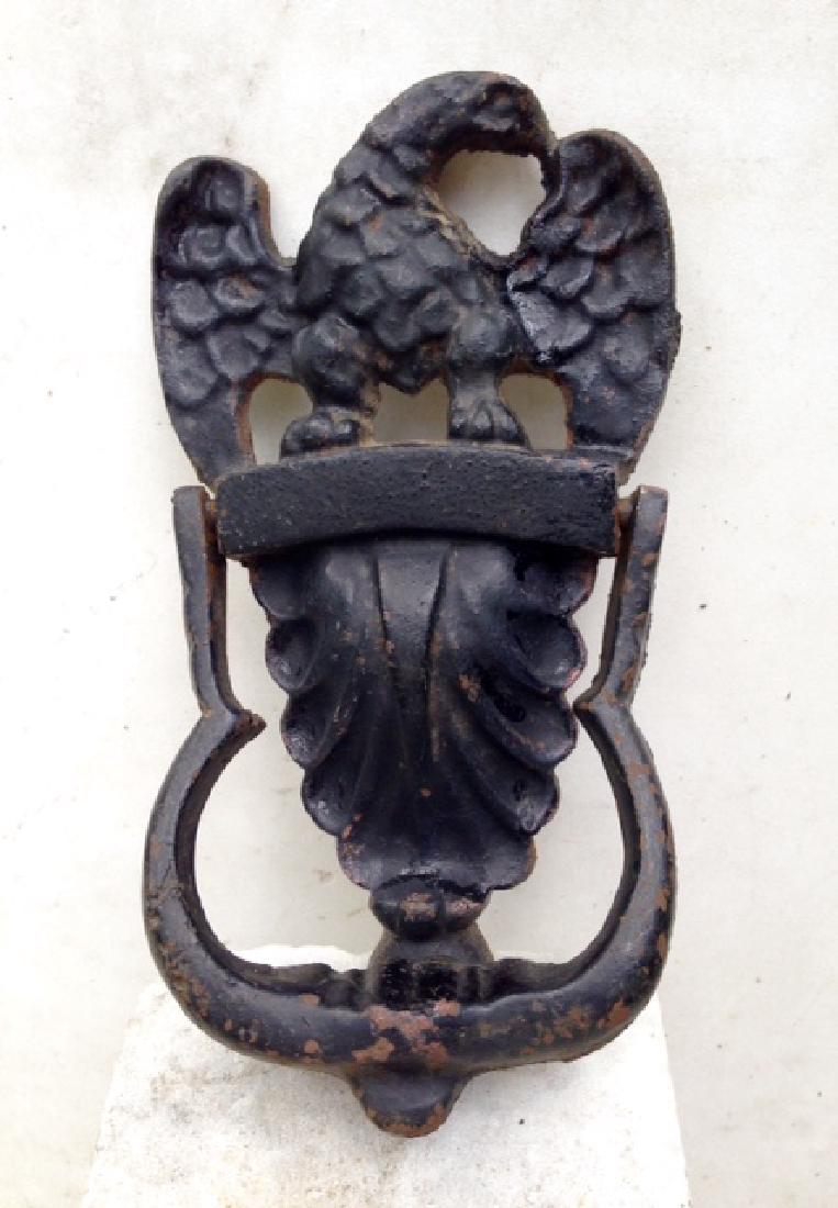 Circa 1930's Cast Iron Eagle Door Knocker (1 of 4)