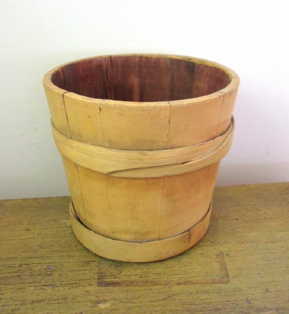 Early Yellow Painted Bucket C1840 (1 of 3)