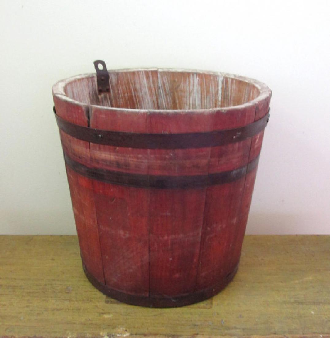 Early Painted Sap Bucket C 1840 (1 of 5)
