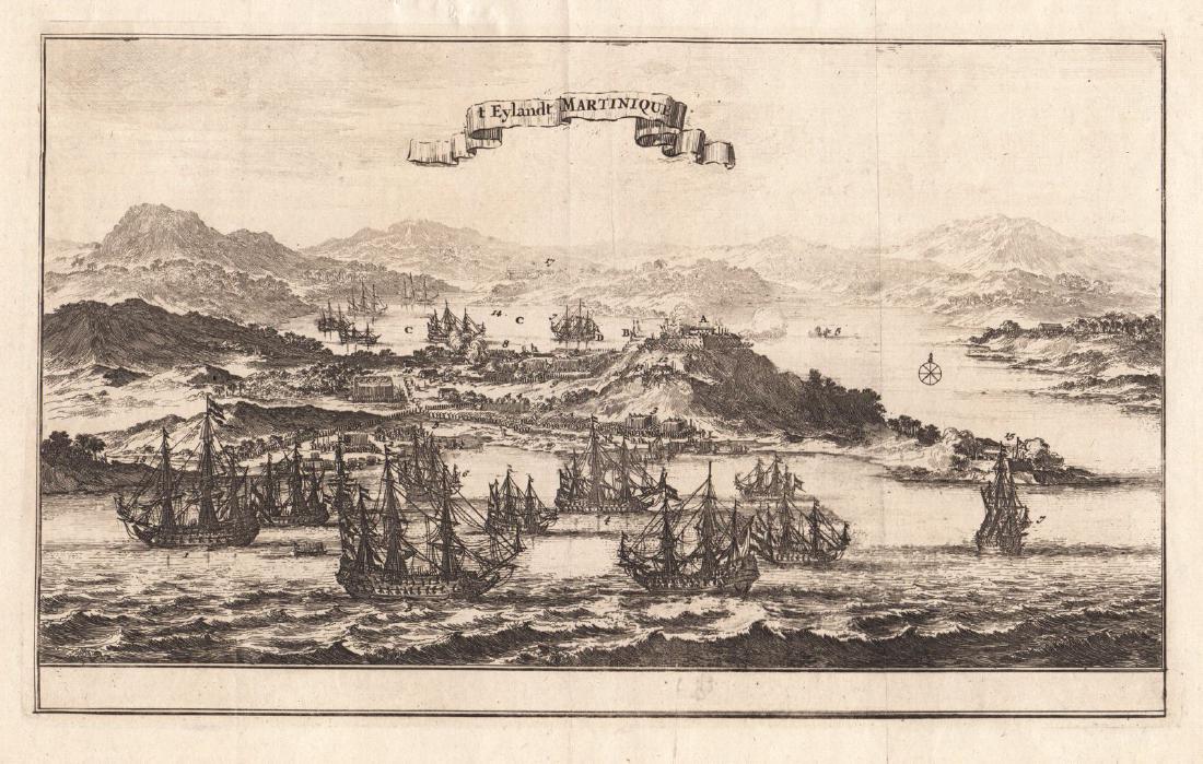 van Mews & Sowerin: View of Martinique Naval Battle (1 of 1)