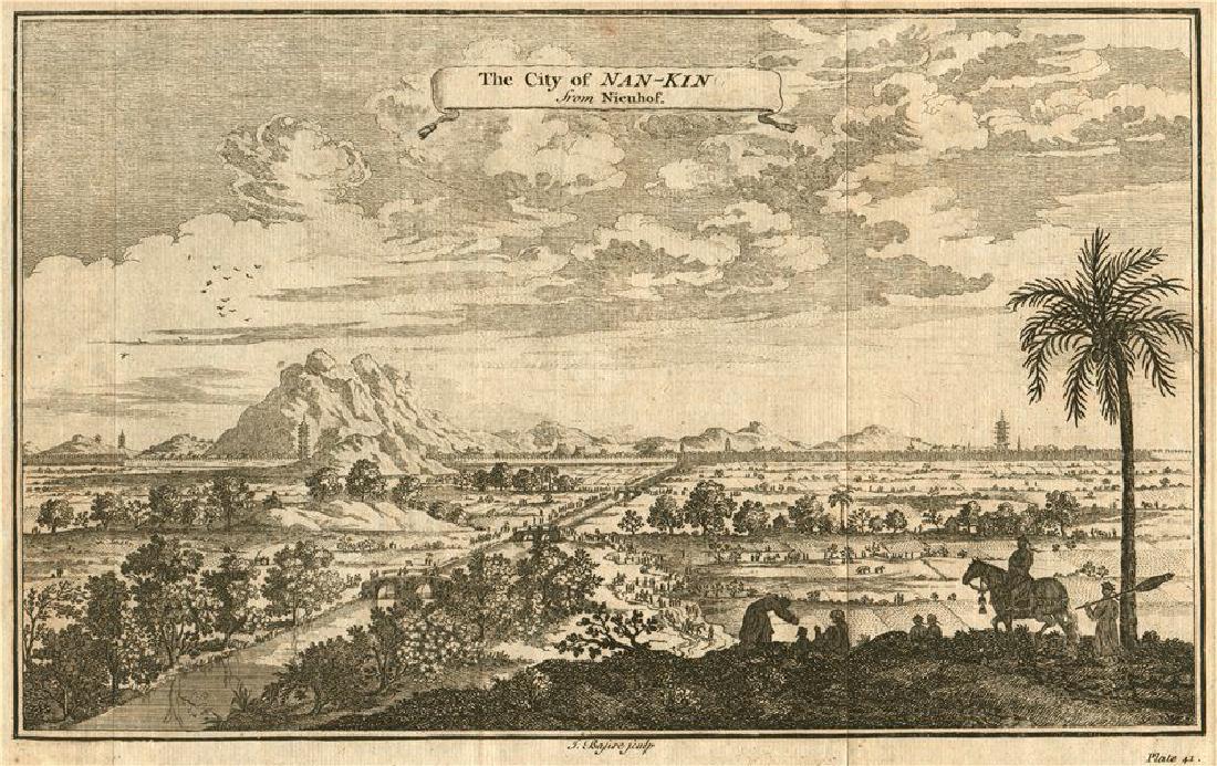 Basire: Antique View of City of Nanking, China, 1746 (1 of 1)