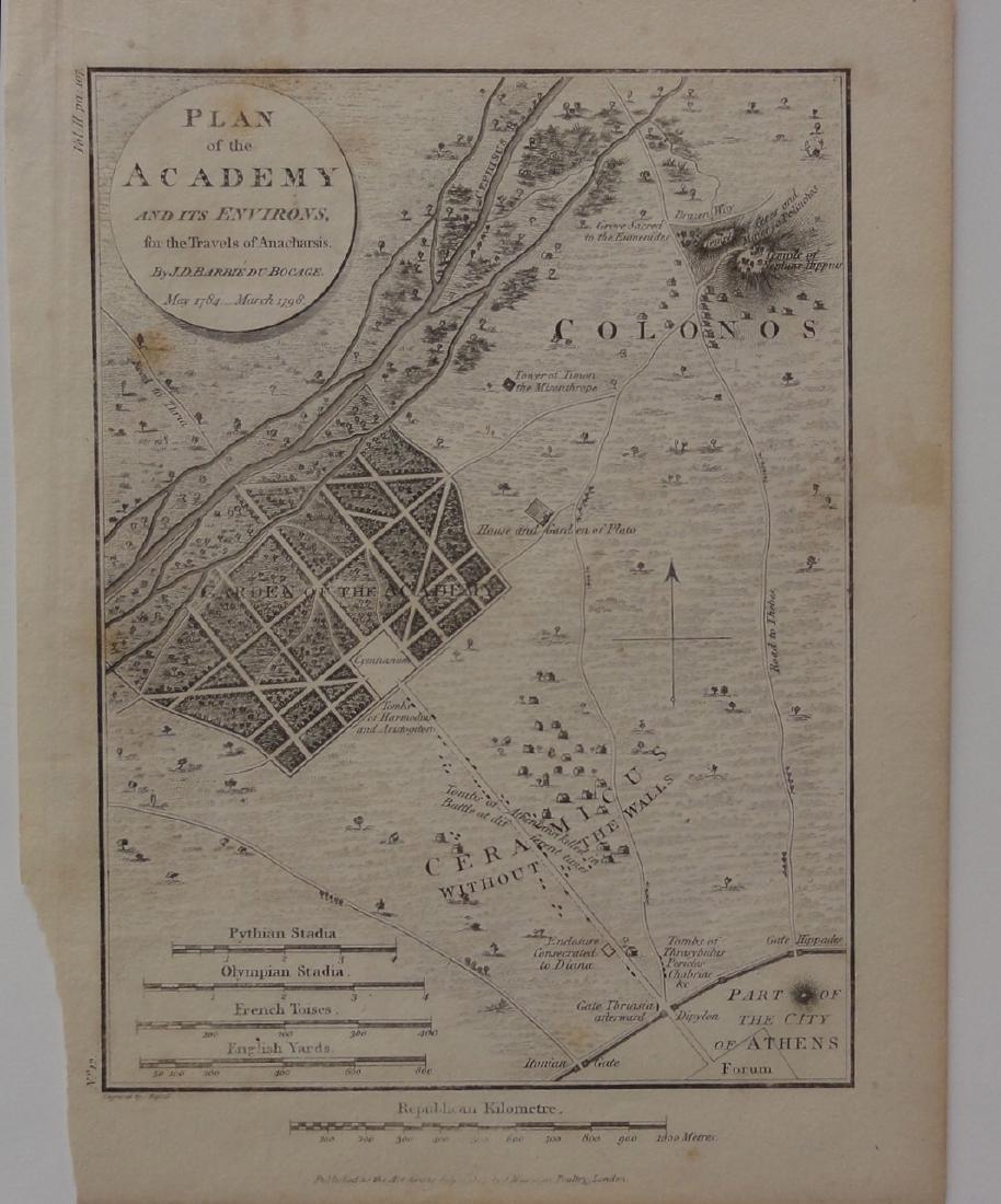 Mawman: Antique Map Plan of Athens, Greece, 1791 (1 of 6)
