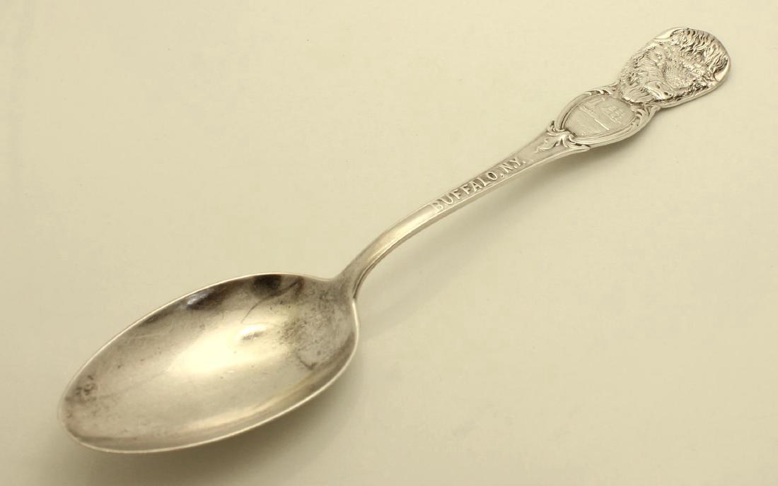 Antique Sterling Silver Buffalo New York Souvenir Spoon