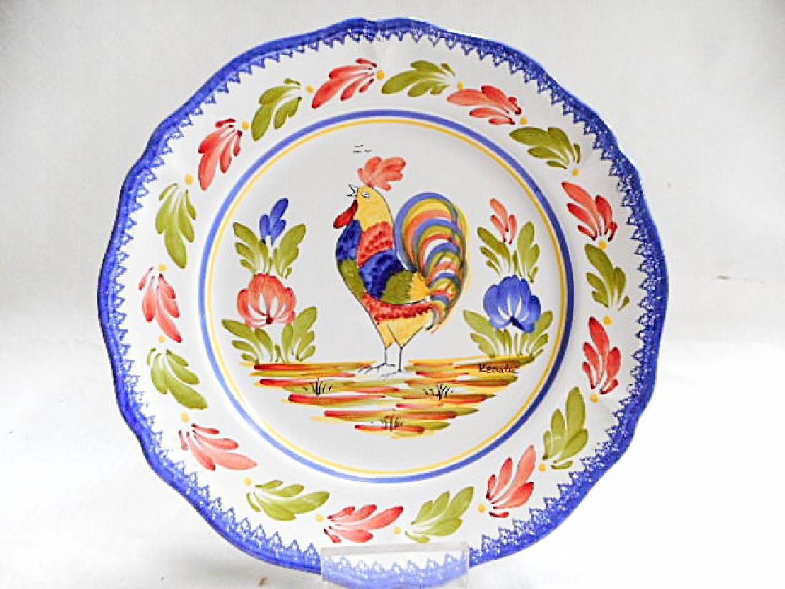 Keraluc Quimper Pottery Rooster Plate (1 of 5)