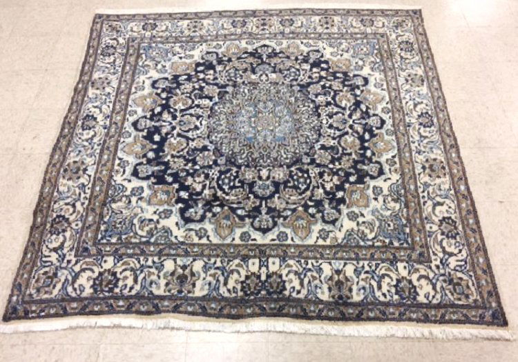 Persian Nain Handmade Wool Rug (1 of 4)