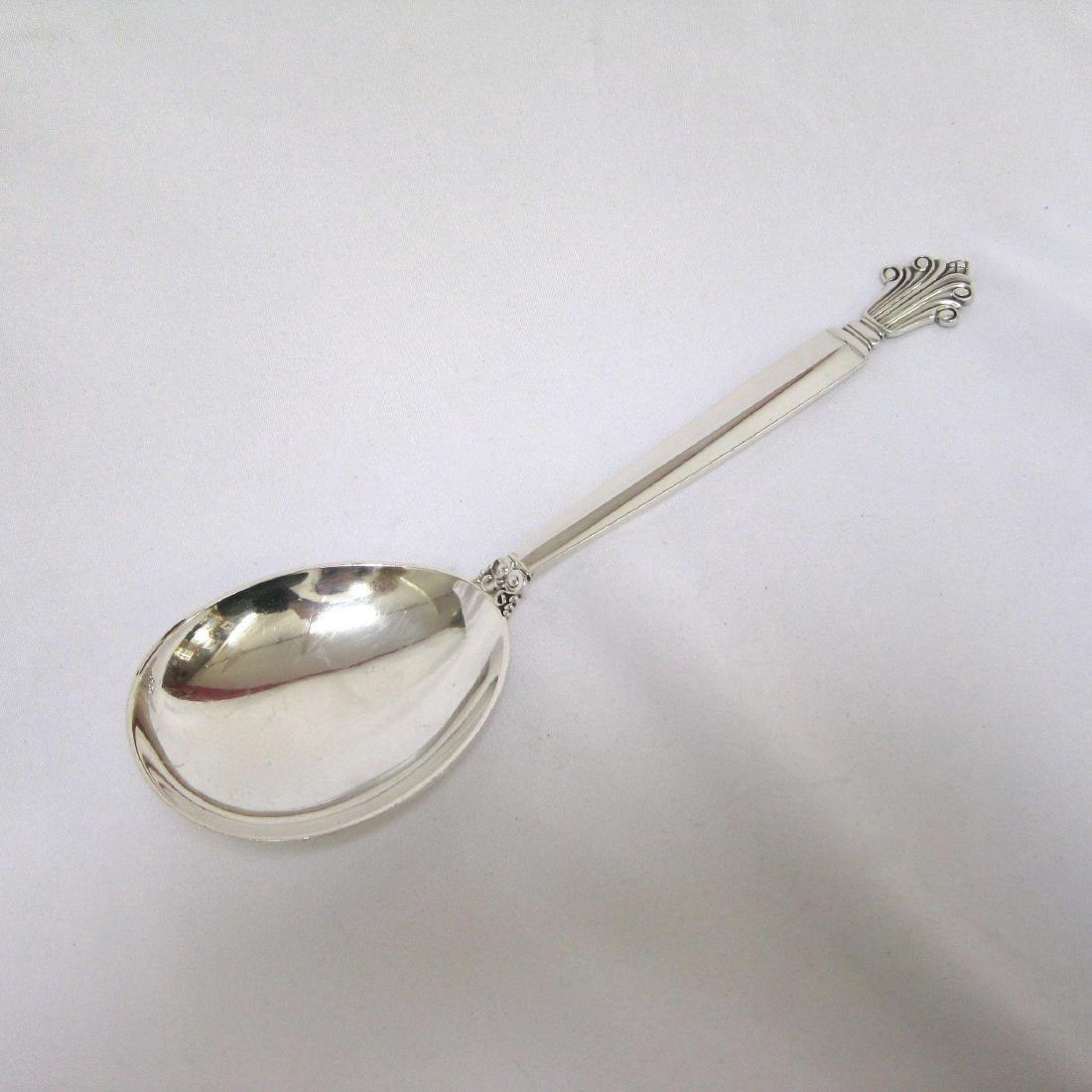 Georg Jensen Acanthus Sterling Silver Serving Spoon (1 of 5)