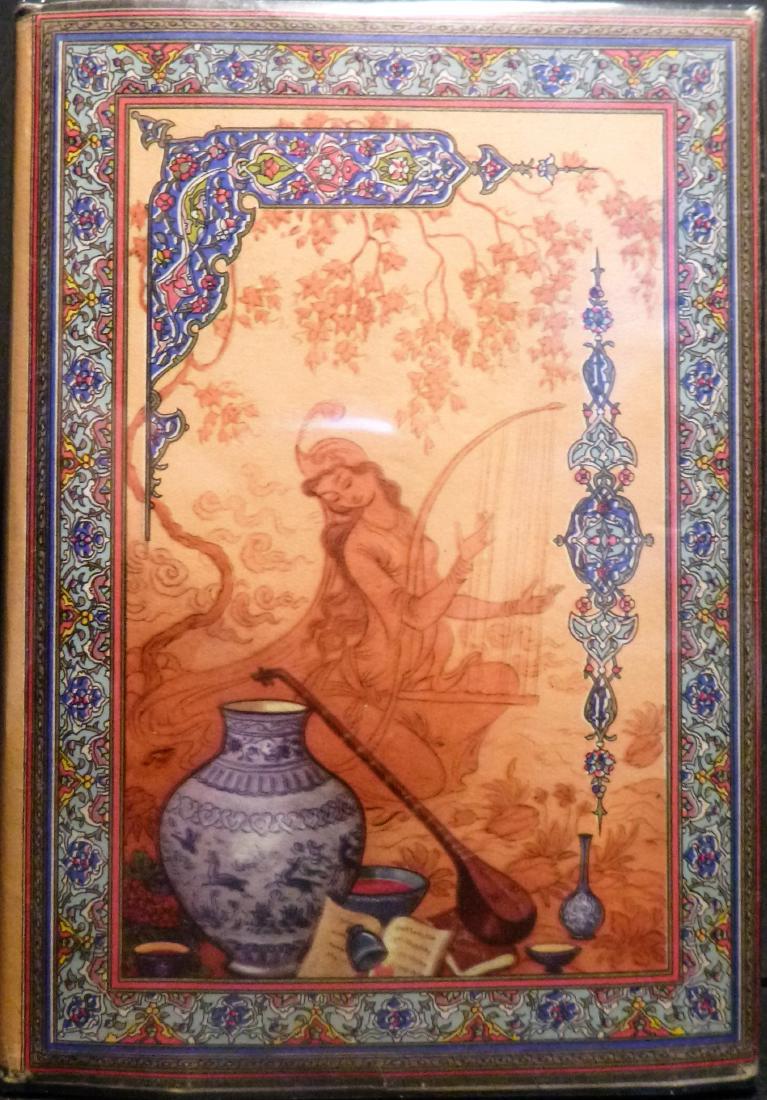 Edward FitzGerald: The Rubaiyat of Omar Khayyam, Signed: Item: Edward FitzGerald: The Rubaiyat of Omar Khayyam, Signed Published in Iran circa 1940 -1950. The Rubaiyat of Omar Khayyam presented in the original Arabic, with English, French and German transla