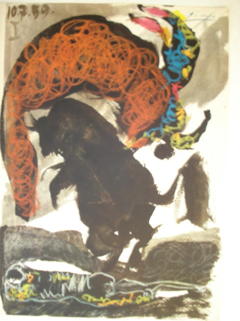 Pablo Picasso Toros y Toreros Lithograph Inscribed (1 of 3)
