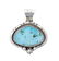 J. Piaso Jr. Navajo Sterling Silver Turquoise Ring