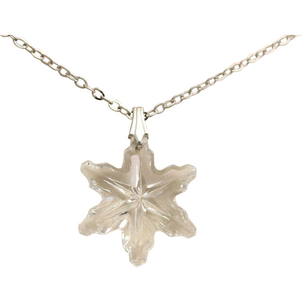 Vintage Gorham Sterling Crystal Snowflake Necklace (1 of 6)