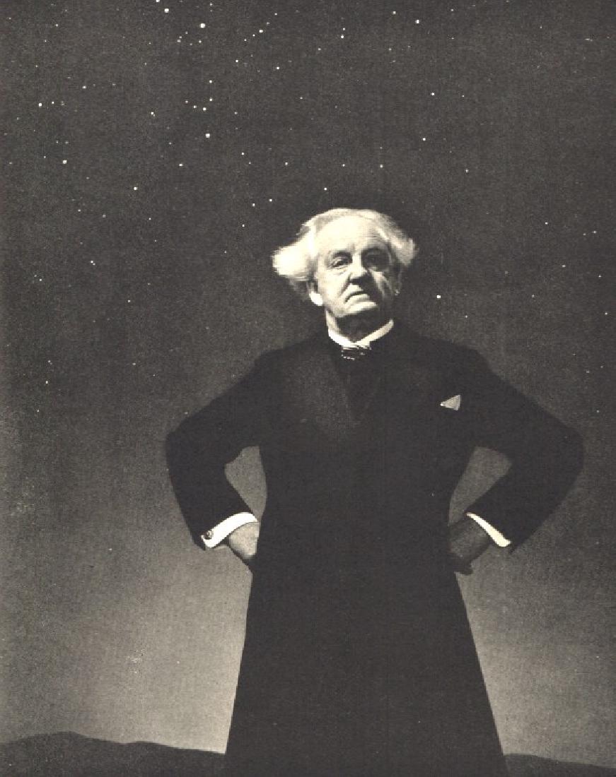 EDUARD J. STEICHEN - Gerhardt Hauptmann: Artist: EDUARD J. STEICHEN Print Title: Gerhardt Hauptmann Medium: Photoengraving Printed in the US in 1937 Image Size: 6 x 7.5". Eduard (Edward) Steichen (1879 – 1973), was a Luxembourgish American