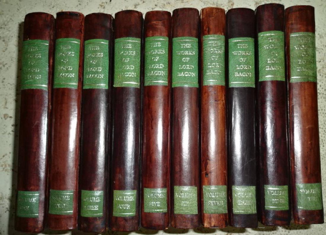 1826 Heraldic Binding Set Life of Sir Francis Bacon (1 of 6)