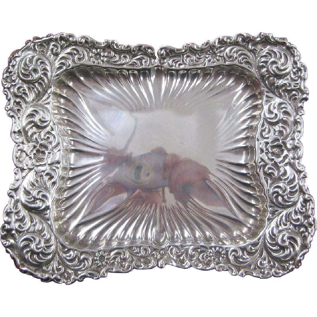 Antique Gorham Repousse Sterling Silver Pin Tray, 1890 (1 of 7)