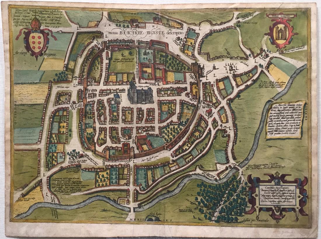 Braun & Hogenberg: Antique Plan of Braga, 1594 (1 of 1)