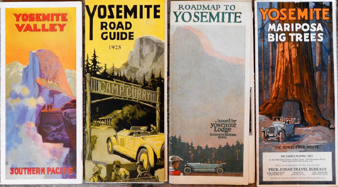 Four Antique Maps of Yosemite, 1910 -1925 (1 of 1)
