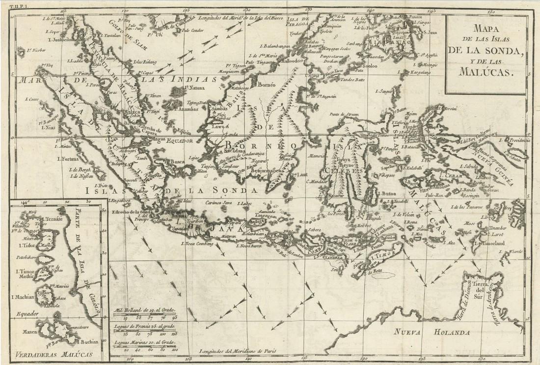 de Luque: Antique Map of Australasia / Australia, 1784 (1 of 1)
