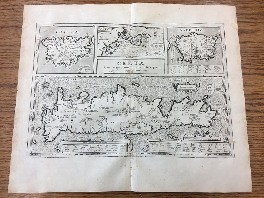 Ortelius: Antique Map of Mediterranean Islands, 1624 (1 of 2)