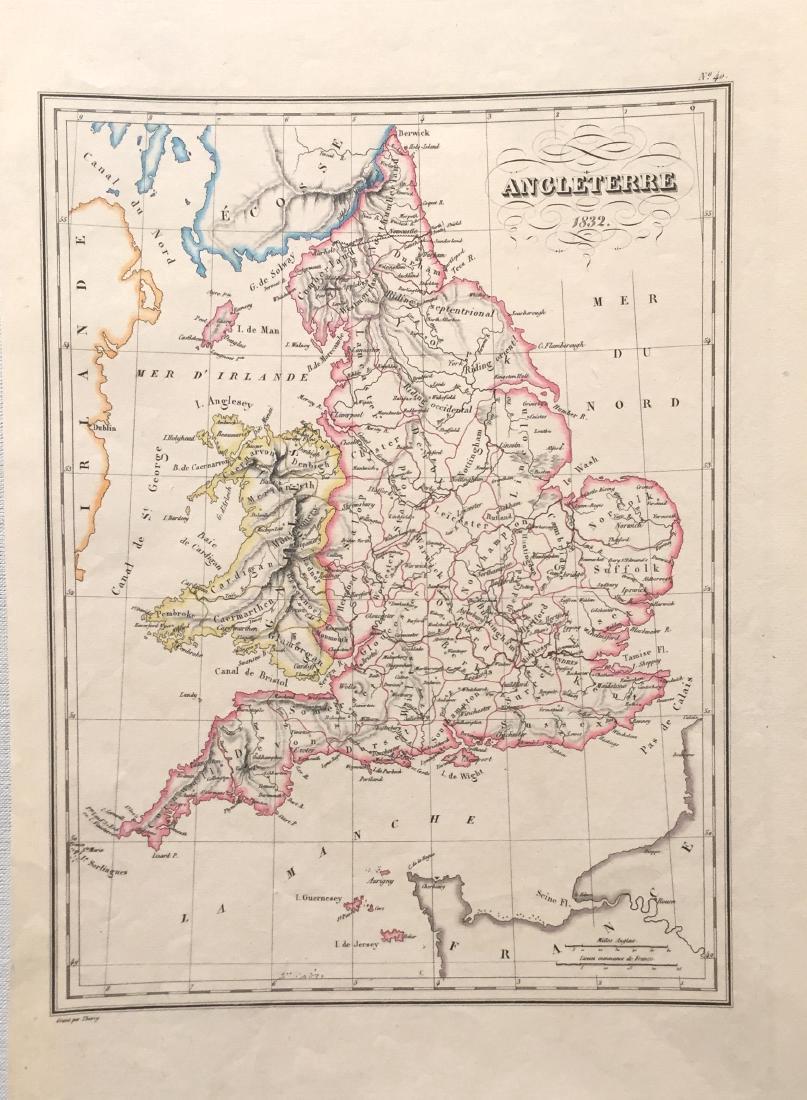 Thierry Malte-Brun: Antique Map of England, 1834 (1 of 1)