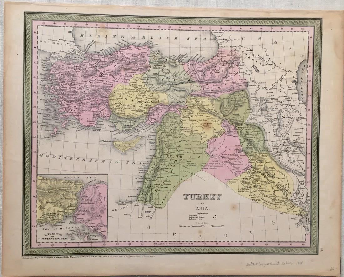 Mitchell, Thomas, Cowperthrait: Map of Turkey in Asia (1 of 1)