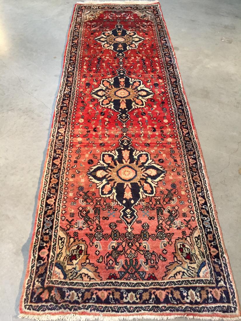 Semi Antique Persian Hamedan Hand Woven Runner Rug (1 of 7)