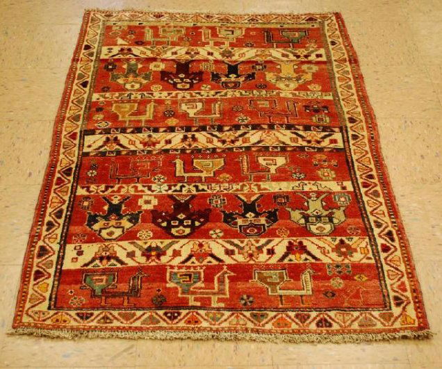 Antique Persian Shiraz Qashkai Sampler Rug (1 of 9)