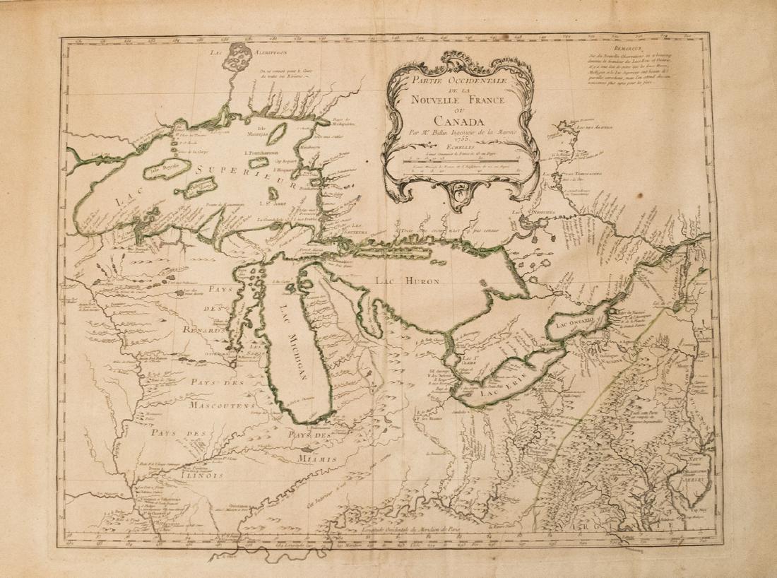 Bellin: Antique Map of the Great Lakes, 1755 (1 of 1)