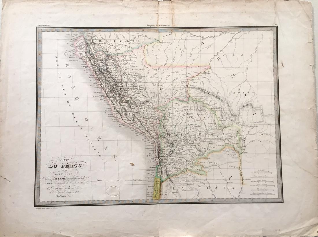 Lapie: Antique Map of Peru, 1829 (1 of 1)