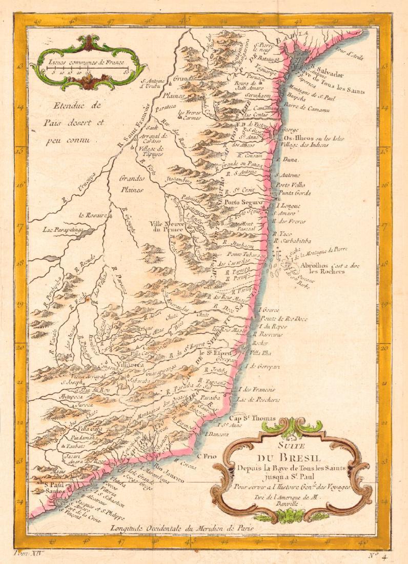 d'Anville: Antique Map of Brazil, 1758 (1 of 1)