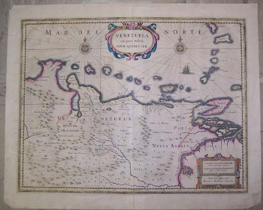 Hondius: Antique Map of Venezuela, 1630 (1 of 1)