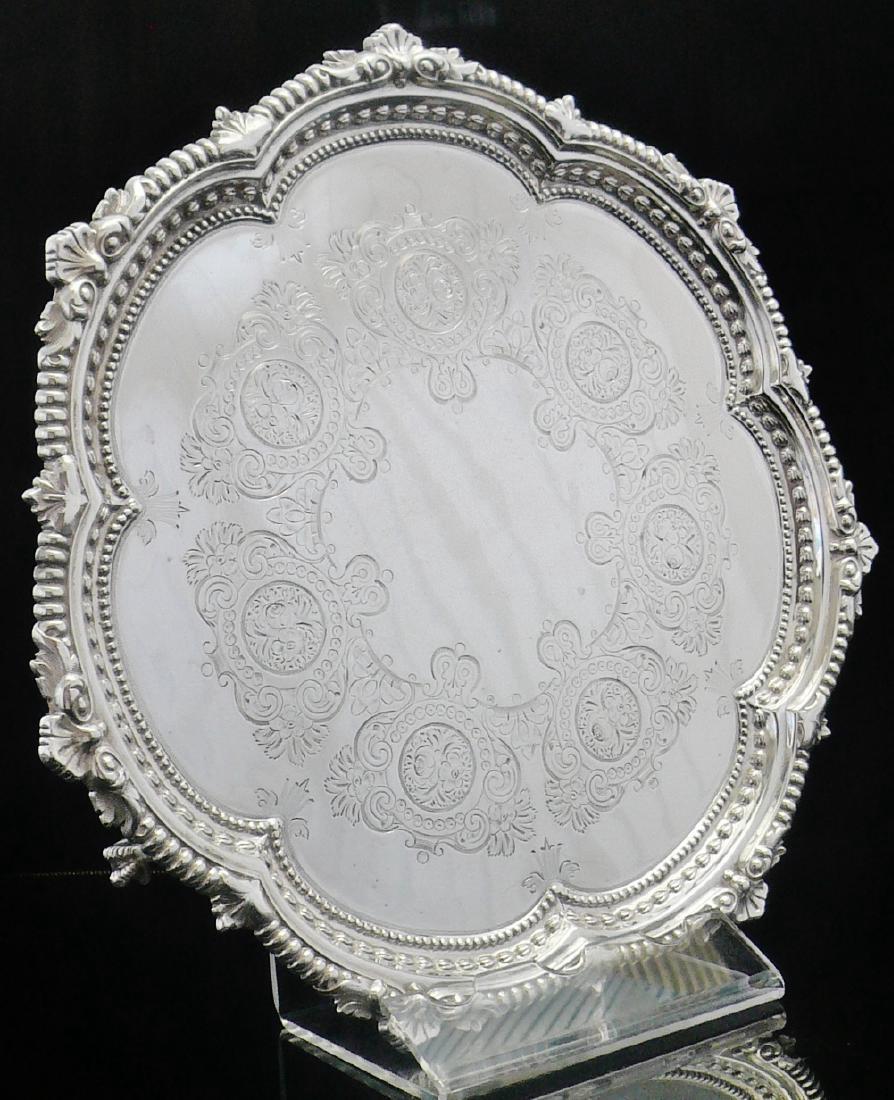 Antique Goldsmiths & Silversmiths Sterling Silver Tray (1 of 9)