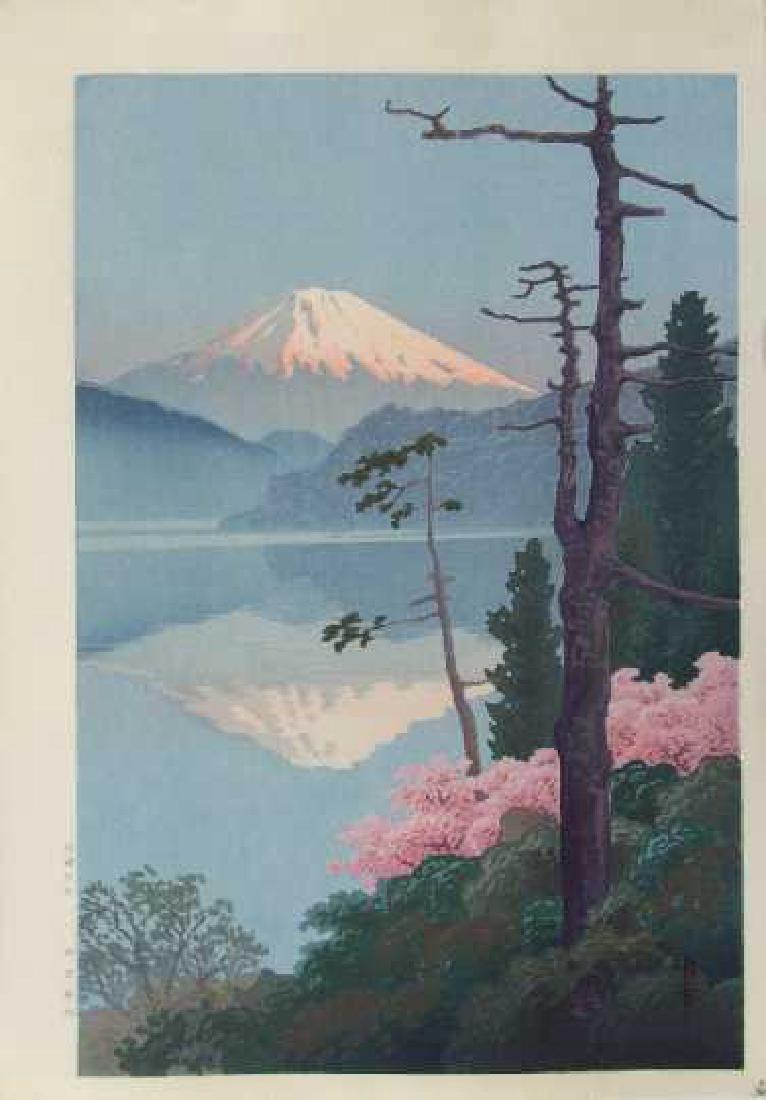 Ito Yuhan Fuji Japanese Woodblock Print (1 of 2)