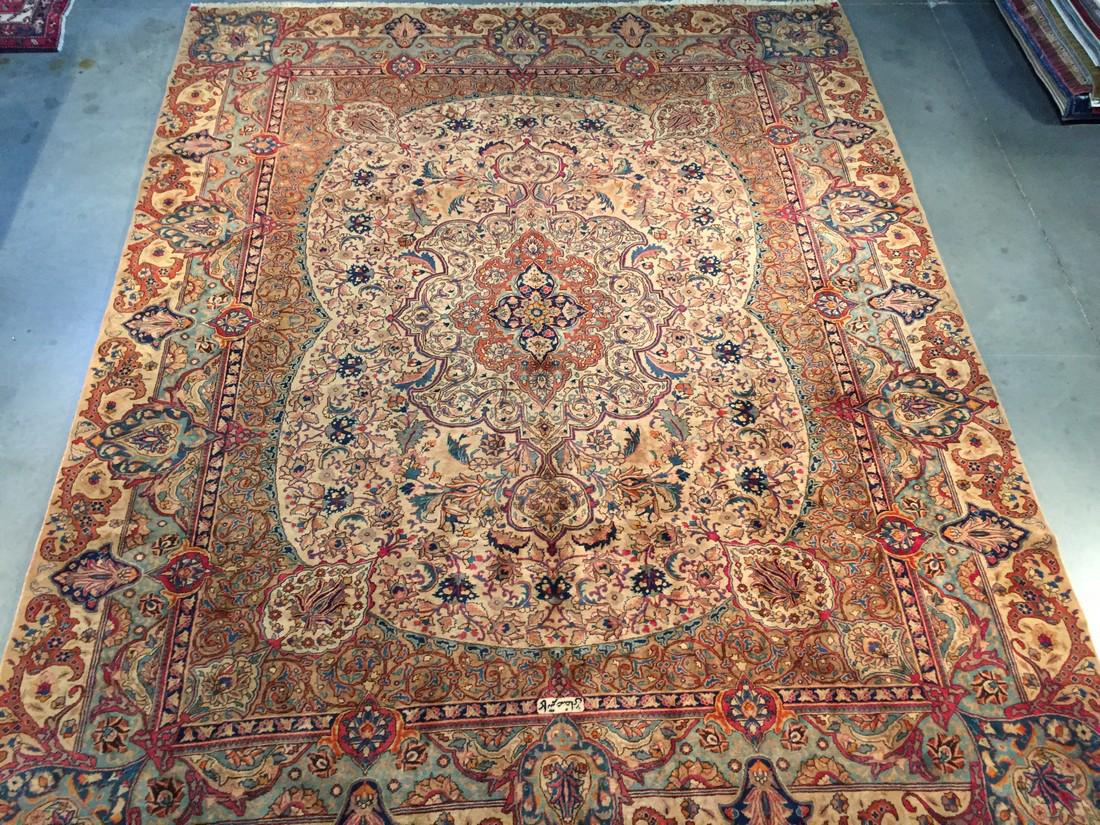 Signed Persian Kashmar Hand Woven Wool Rug (1 of 10)