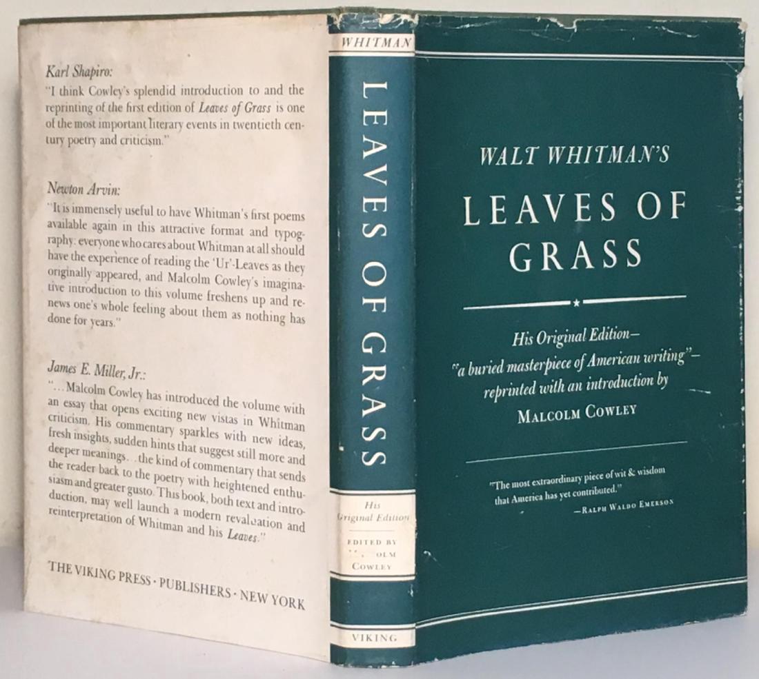 Leaves of Grass Signed by Malcolm Cowley First Edition (1 of 5)
