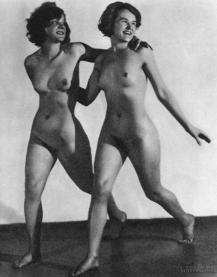 FRANTISEK DRTIKOL - Les Filles: Artist: FRANTISEK DRTIKOL Print Title: Les Filles Medium: Vintage Sheet-fed Gravure Printing Date: 1933 Printer: Braun & Cie, France Image Size: 7" X 9" Frantisek Drtikol was a Czech photographer whos