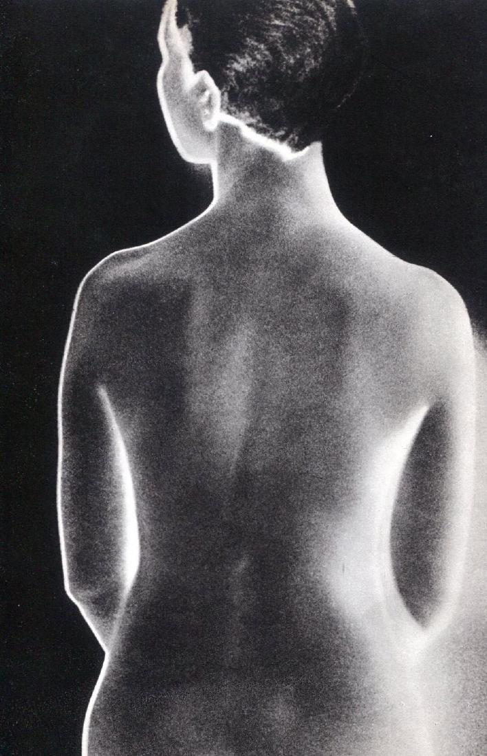 MAN RAY: Nude (solarized): Artist: MAN RAY Print Title: Nude (solarized) Printing Date: 1937 Medium: Sheet-fed Gravure Printed: France Image size (inches) approx. 6.5 x 10.5" Man Ray, original name Emmanuel Radnitzky, was born