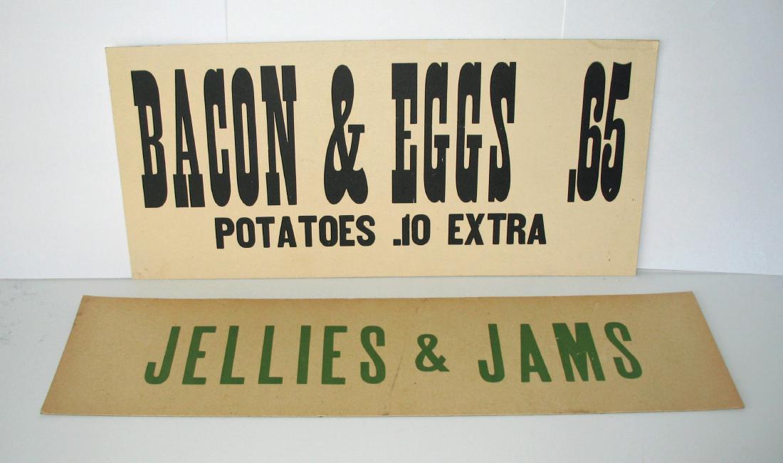 Two Vintage Food Signs (1 of 1)