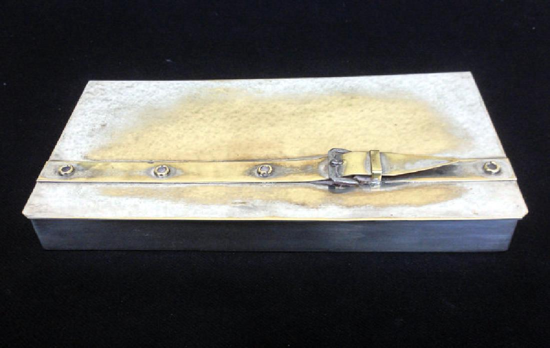 Maria Pergay Mid-Century Silvered Brass Cigarette Case (1 of 5)