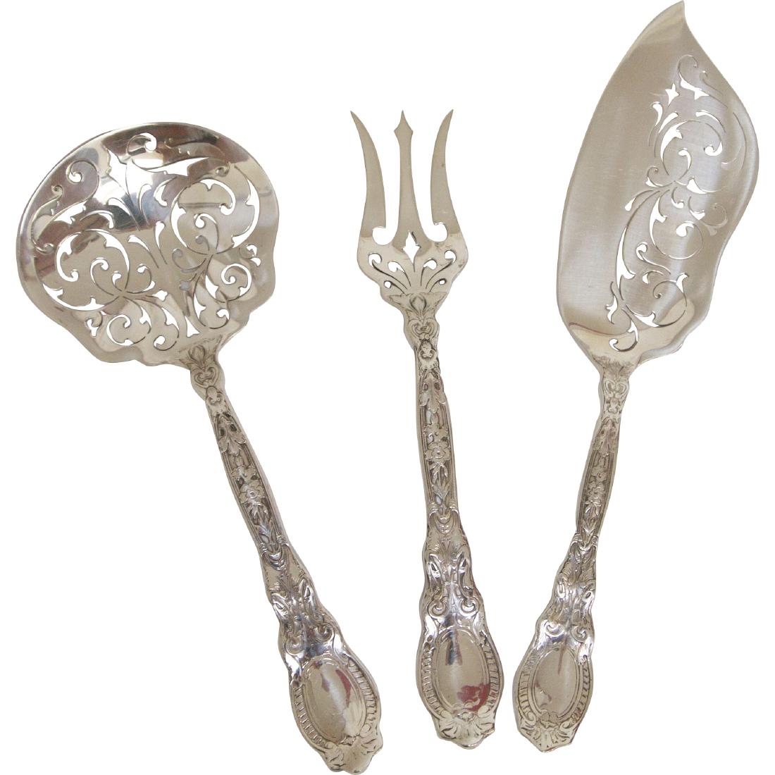 Antique Blackinton Sterling Silver Coverly Serving Set (1 of 7)