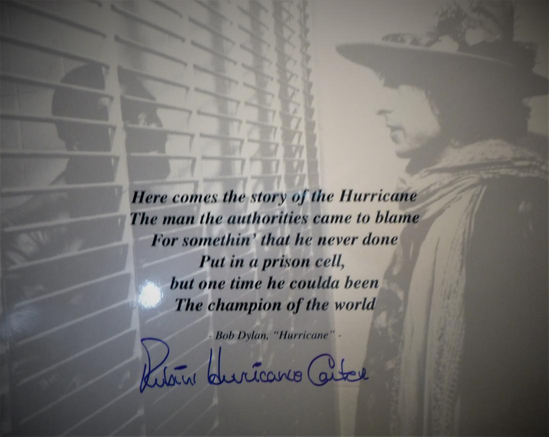 Rubin 'Hurricane' Carter Meeting Bob Dylan - Signed (1 of 1)